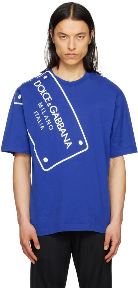 dolce gabbana blue shirt